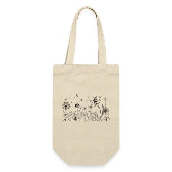 Minimalist flowers - Gift Bag for Bottles - nature - Front