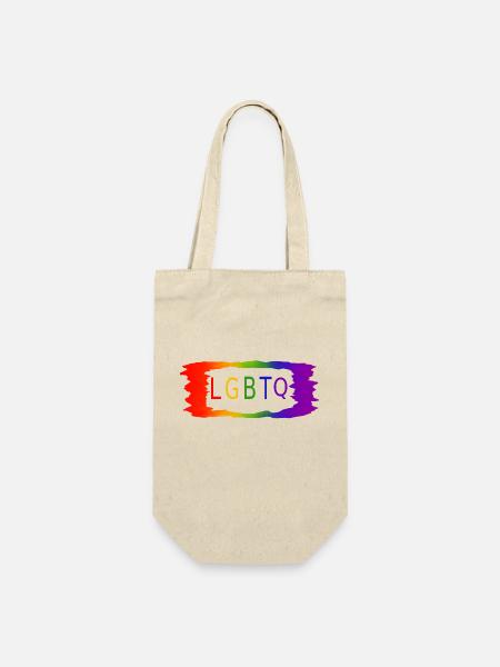 LGBTQ - Geschenkbeutel für Flaschen - Natur