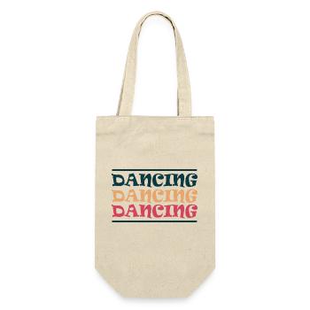 Dancing Dance Music - Geschenkbeutel für Flaschen - Natur - Vorne