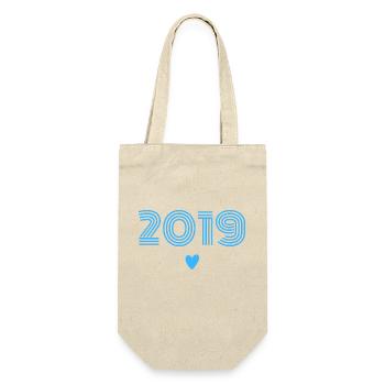 Né en 2019 garçon - Sac à bouteille - nature - Devant