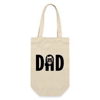 Dad Font Icon Logo - Gift Bag for Bottles - nature - Front