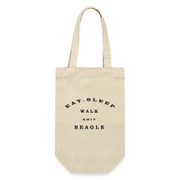 Eat, Sleep, Walk, Shit, Beagle - Gift Bag for Bottles - nature - Front