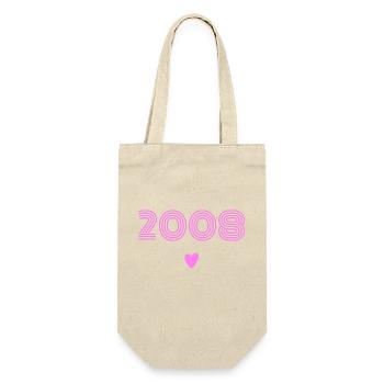 Née en 2008 fille - Sac à bouteille - nature - Devant