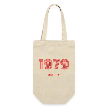 Born in 1979 - Gift Bag for Bottles - nature - Front