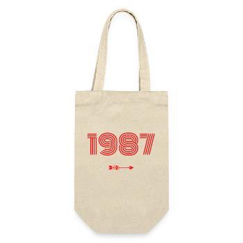 Born in 1987 - Gift Bag for Bottles - nature - Front