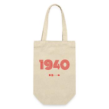 Born in 1940 - Gift Bag for Bottles - nature - Front