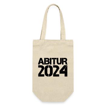 abitur 2024 - Geschenkbeutel für Flaschen - Natur - Vorne