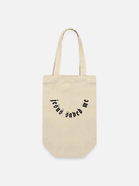 jesus saved me motiv - Geschenkbeutel für Flaschen - Natur