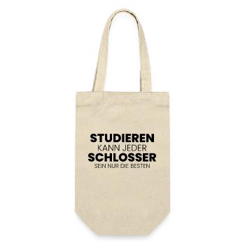 Handwerker Handyman Handwerk Werkzeug Baustelle - Geschenkbeutel für Flaschen - Natur - Vorne