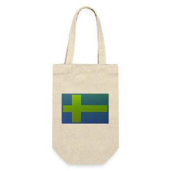 Schweden Schweden Skandinavien Kartoffeln Wikinger - Geschenkbeutel für Flaschen - Natur - Vorne