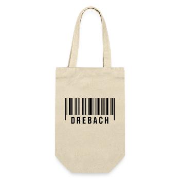 Erzgebirge Strichcode Drebach - Geschenkbeutel für Flaschen - Natur - Vorne