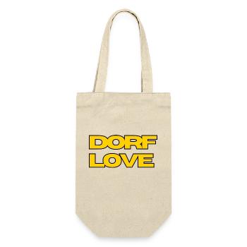 Dorflove2 2 - Geschenkbeutel für Flaschen - Natur - Vorne