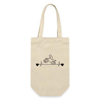 Motorcycle Motorcyclist Motorcross Motorcycle Fan - Gift Bag for Bottles - nature - Front