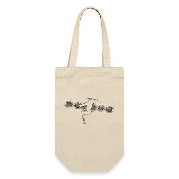 Skier Ski Design Ski Skiing Skiing Outfit - Gift Bag for Bottles - nature - Front
