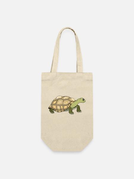 Schildkröte - Geschenkbeutel für Flaschen - Natur