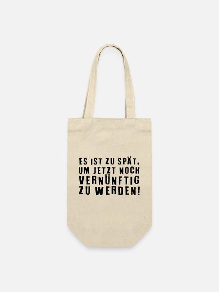 Lustiger Spruch Witzig Humor Geschenkidee - Geschenkbeutel für Flaschen - Natur