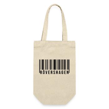 Rövershagen Strichcode - Geschenkbeutel für Flaschen - Natur - Vorne