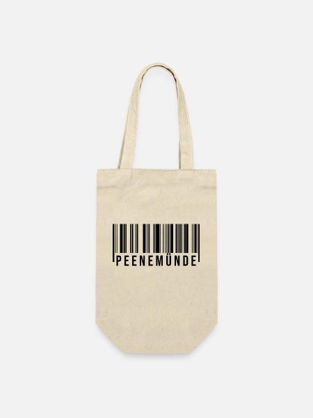 Peenemünde Strichcode - Geschenkbeutel für Flaschen - Natur