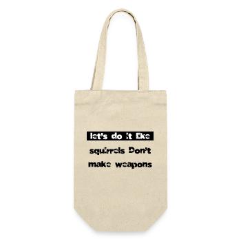 jokes peace movement love gift present peace sign - Gift Bag for Bottles - nature - Front