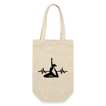 Heartbeat Gymnastics - Meditation Gymnastics Yoga - Gift Bag for Bottles - nature - Front
