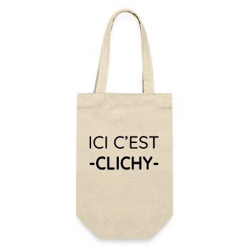 Ici c'est Clichy (noir) - Sac à bouteille - nature - Devant