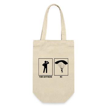 Your Friend - Me - Paragliding Activity Re - Gift Bag for Bottles - nature - Front