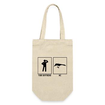 Your Friend - Me - Sky Gliding Flight Flying - Gift Bag for Bottles - nature - Front