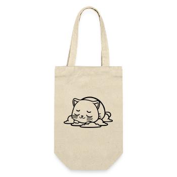 petit chat qui dort - Sac à bouteille - nature - Devant