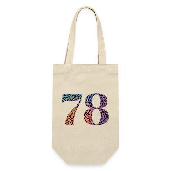 78th birthday leopard - Gift Bag for Bottles - nature - Front