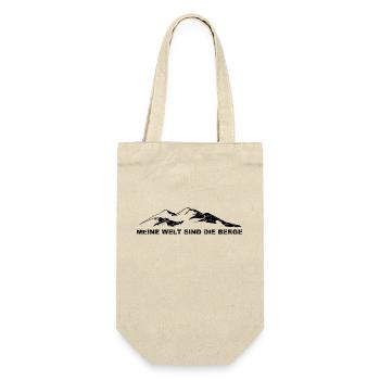 Meine Welt Sind Die Berge - (9) - Geschenkbeutel für Flaschen - Natur - Vorne