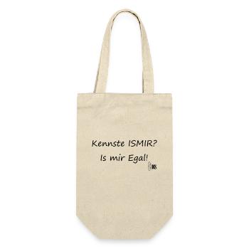 Kennste ISMIR? Is mir Egal!! - Geschenkbeutel für Flaschen - Natur - Vorne