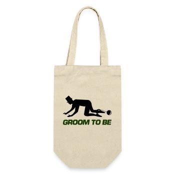 groom to be - Geschenkbeutel für Flaschen - Natur - Vorne