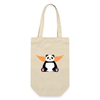 Panda ailé - Sac à bouteille - nature - Devant