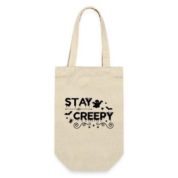 stay creepy - Geschenkbeutel für Flaschen - Natur - Vorne