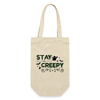 stay creepy - Geschenkbeutel für Flaschen - Natur - Vorne