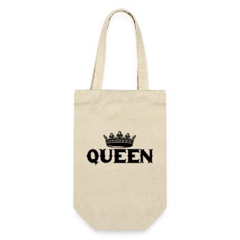 queen - Geschenkbeutel für Flaschen - Natur - Vorne