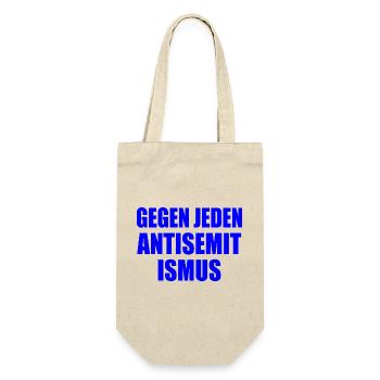 Gegen jeden antisemitismus - Geschenkbeutel für Flaschen - Natur - Vorne