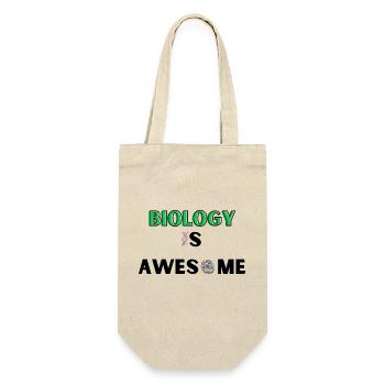 Biology is awesome - Geschenkbeutel für Flaschen - Natur - Vorne
