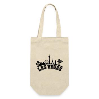 las vegas skyline - Geschenkbeutel für Flaschen - Natur - Vorne