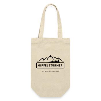 Gipfel - Ich gebe niemals auf - Geschenkbeutel für Flaschen - Natur - Vorne