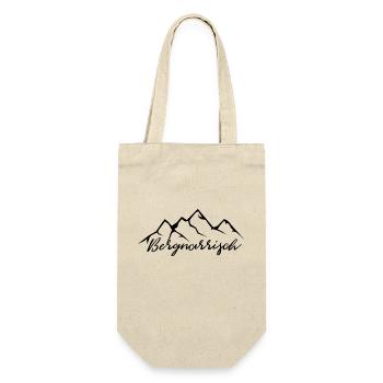 Bergnarrisch - (3) - Geschenkbeutel für Flaschen - Natur - Vorne