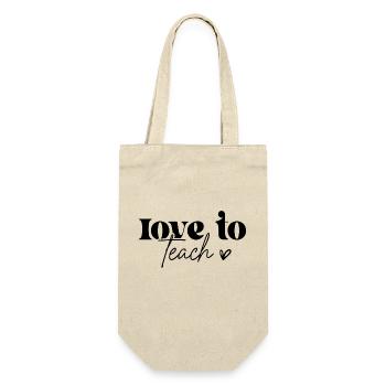 love to teach - Gift Bag for Bottles - nature - Front