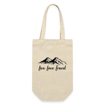 Vivre l’amour voyage montagnes - Sac à bouteille - nature - Devant