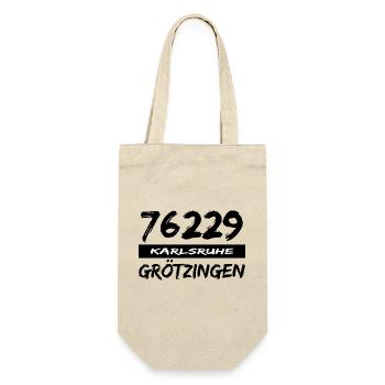 76229 Karlsruhe Grötzingen - Geschenkbeutel für Flaschen - Natur - Vorne