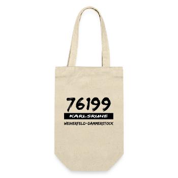 79199 Karlsruhe Weiherfeld Dammerstock - Geschenkbeutel für Flaschen - Natur - Vorne