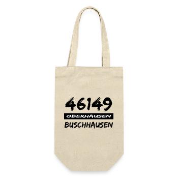 46149 Oberhausen Buschhausen - Geschenkbeutel für Flaschen - Natur - Vorne