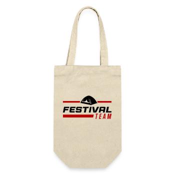 Festival Team - Gift Bag for Bottles - nature - Front