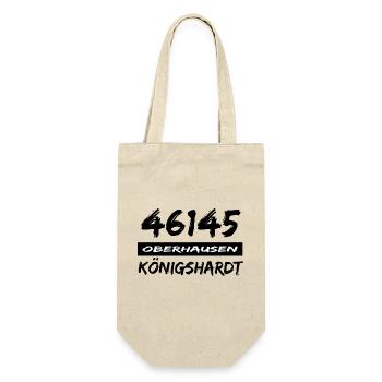 46145 Oberhausen Königshardt - Geschenkbeutel für Flaschen - Natur - Vorne