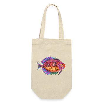 Poisson - Sac à bouteille - nature - Devant
