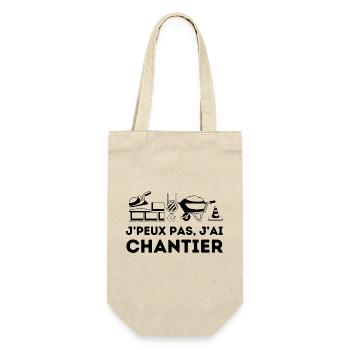 Je peux pas jai chantier de construction batiment - Sac à bouteille - nature - Devant
